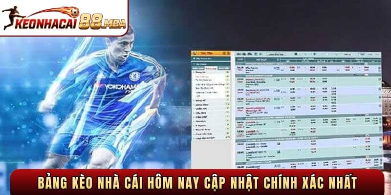 Bảng kèo nhà cái hôm nay cập nhật chính xác nhất